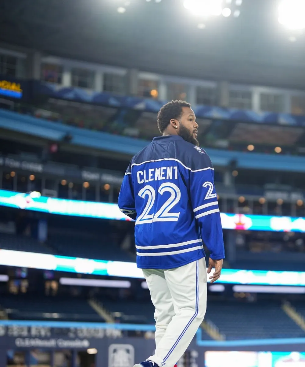 Blue Jays 2026 Ernie Clement Hockey Jersey